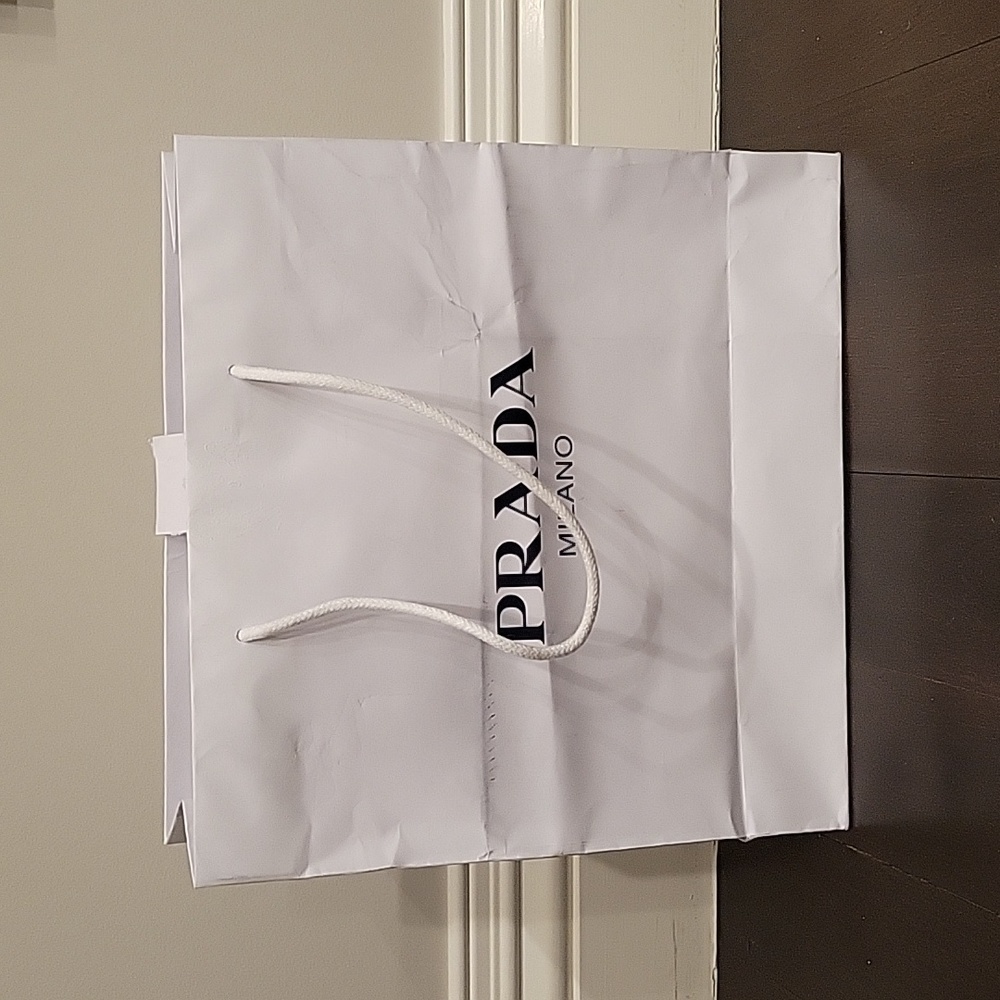 AUTHENTIC PRADA SHOPPING PAPER GIFT BAG 14"×14"